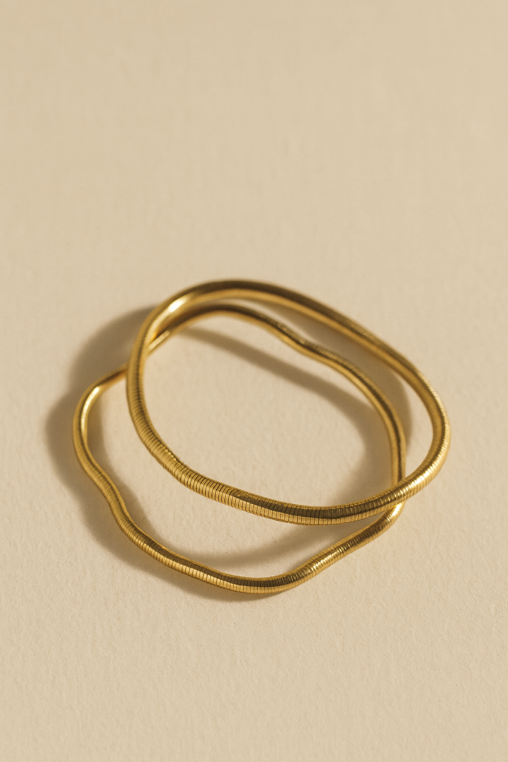 Flexible Adjustable Shiny Gold Bracelet/Necklace