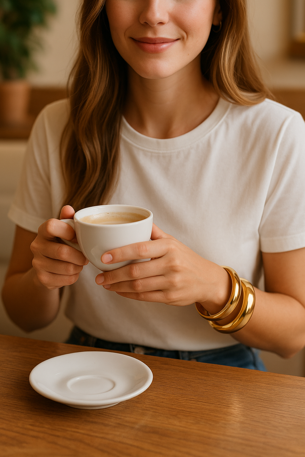 Set of Golden Bangle Bracelets