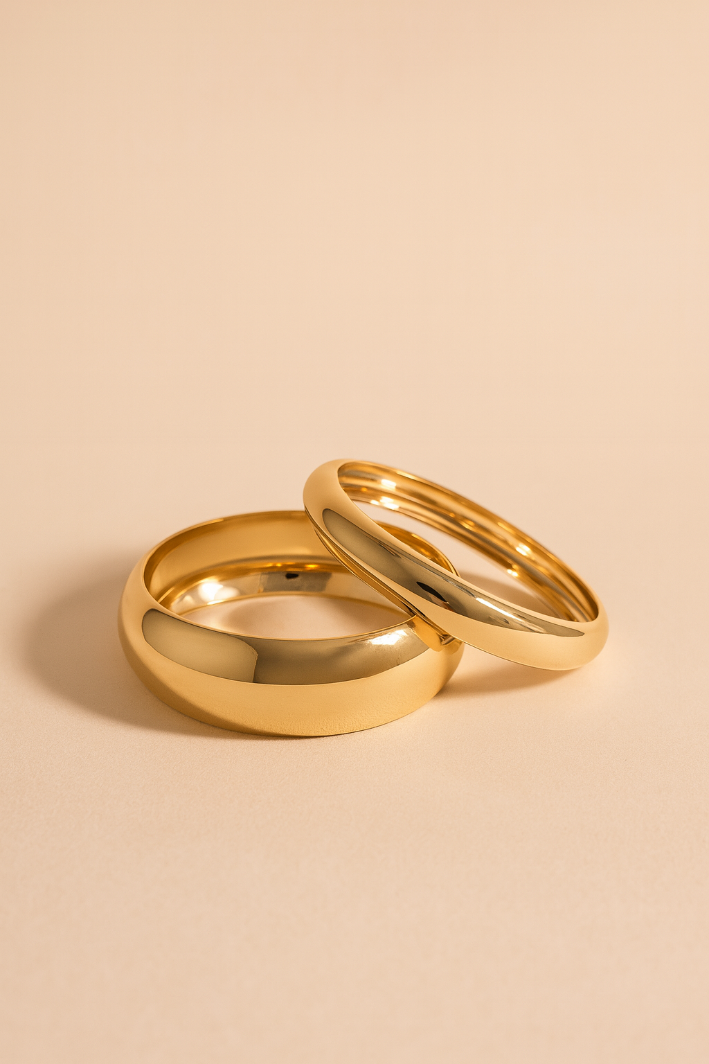 Set of Golden Bangle Bracelets